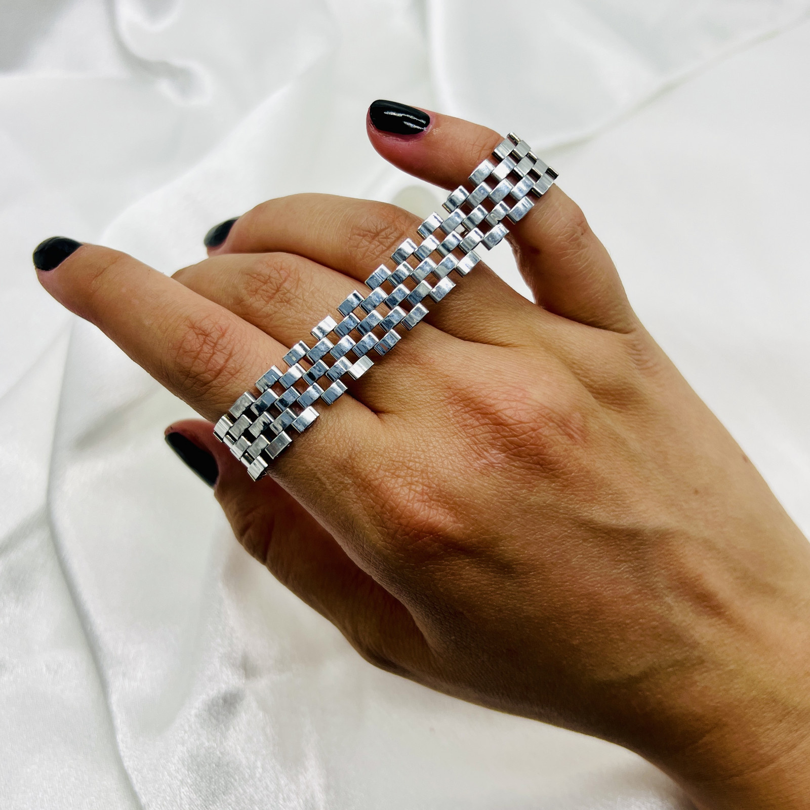 Miyuki náramek Aurum Obscura silver